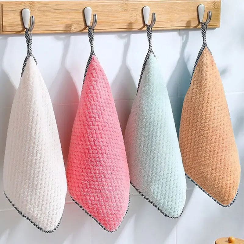 Set Of 3 Kitchen Daily Dish Towel, Microfibre Cleaning Towel, High-efficiency Cleaning Thickened Cloth, Coral Fleece Handable Hand Towel, Bathroom Kitchen Towel, Absorbent Wipe Plush Hand Towel, Multipurpose Cleaning Cloths Set Of 3 Kitchen Daily Dish Towel, Microfibre Cleaning Towel, High-efficiency Cleaning Thickened Cloth, Coral Fleece Handable Hand Towel, Bathroom Kitchen Towel, Absorbent Wipe Plush Hand Towel, Multipurpose Cleaning Cloths